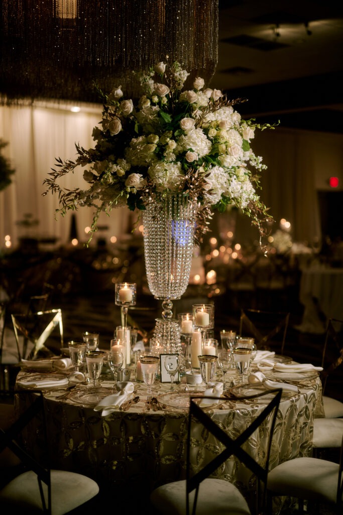 Luxury wedding floral centerpiece